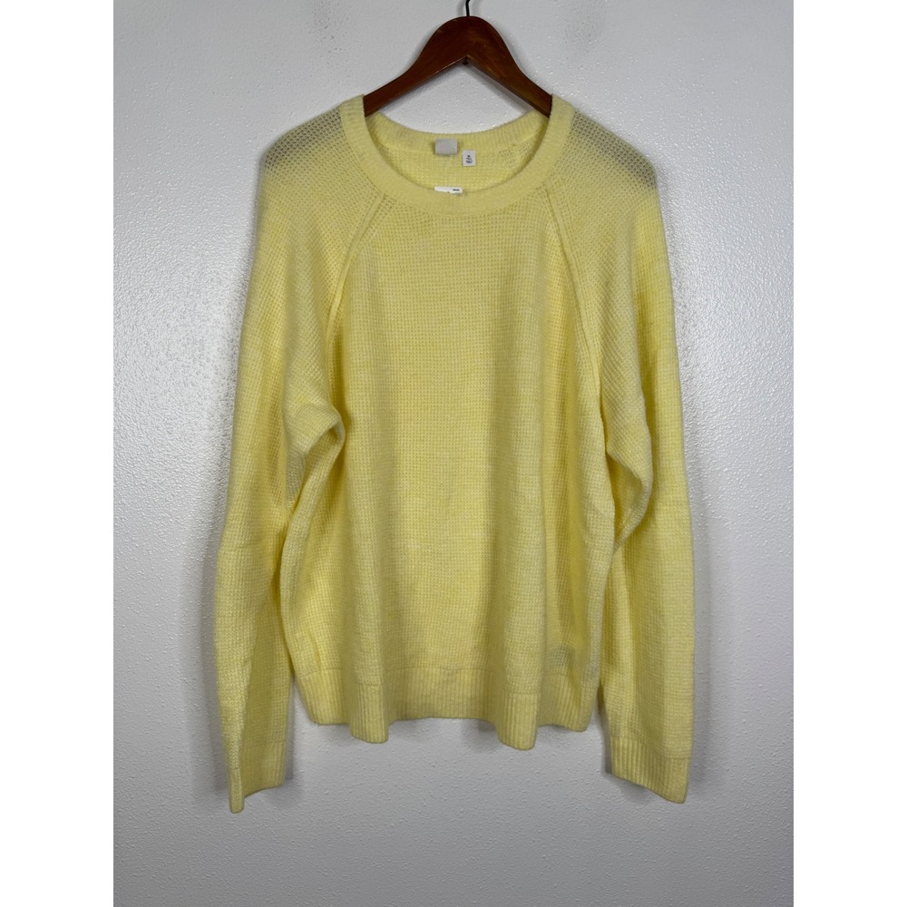 Gap Yellow Textured Crewneck Raglan Sweater XL Tall NWT 524447-04-1